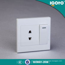 Igoto British Style D2016-1 1 Gang 1 Way Switch and 2 Pin Socket